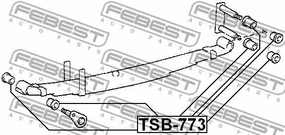 Spring Earring Bushing Febest TSB-773