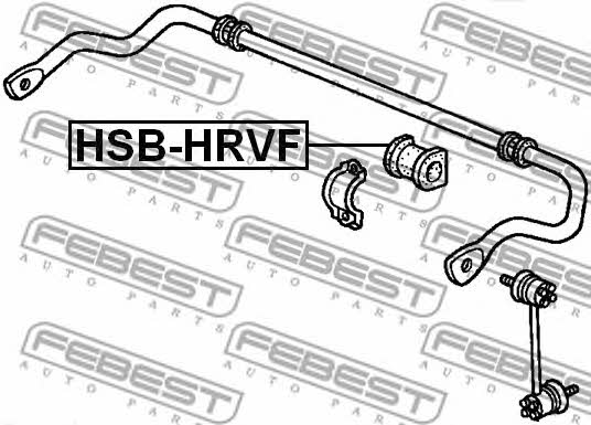 Front stabilizer bush Febest HSB-HRVF