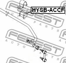 Febest Front anti roll bar bush – price 14 PLN