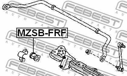 Febest Front anti roll bar bush – price 11 PLN