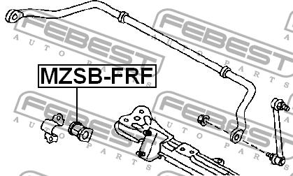 Front anti roll bar bush Febest MZSB-FRF