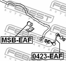 Front stabilizer bush Febest MSB-EAF