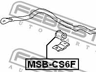 Front stabilizer bush Febest MSB-CS6F