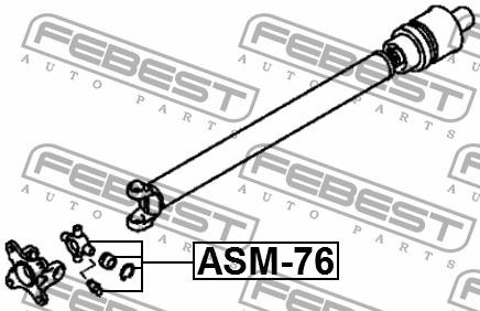 Joint, propeller shaft Febest ASM-76