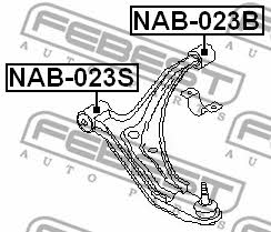 Febest Front lower control arm rear bushing – price [object Object] PLN