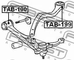 Febest Front lower control arm rear bushing – price [object Object] PLN