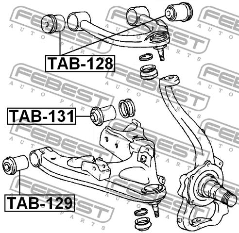 Febest Front lower control arm front bushing – price 32 PLN