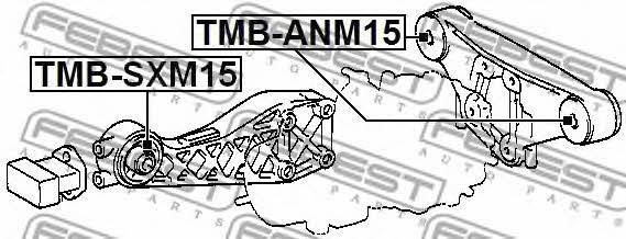 Silent block differential Febest TMB-SXM15