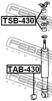 Febest Silent block front shock absorber – price 16 PLN