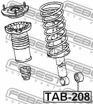 Silent block front shock absorber Febest TAB-208