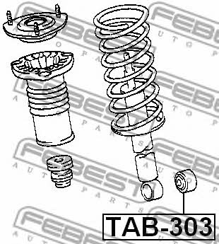 Silent block front shock absorber Febest TAB-303