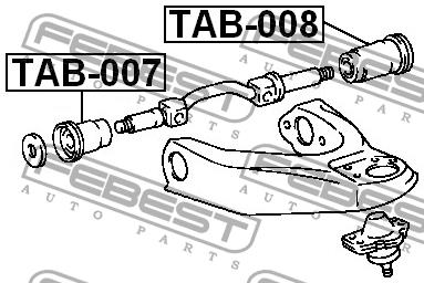 Febest Silent block front upper arm front – price 38 PLN