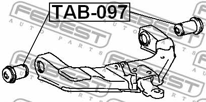 Febest Silent block, front lower arm – price [object Object] PLN