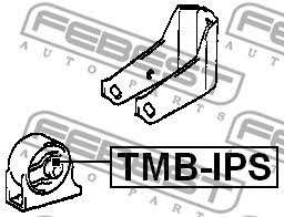 Engine mount, front Febest TMB-IPS