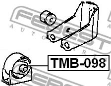 Engine mount, front Febest TMB-098