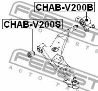 Silent block front lower arm front Febest CHAB-V200S