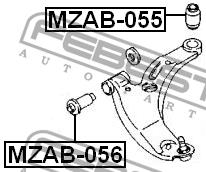 Febest Front lower control arm front bushing – price [object Object] PLN
