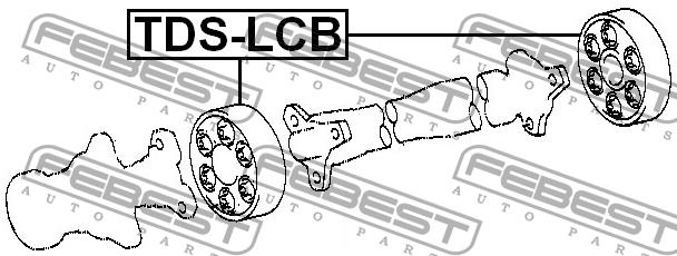 Coupling of a cardan shaft Febest TDS-LCB