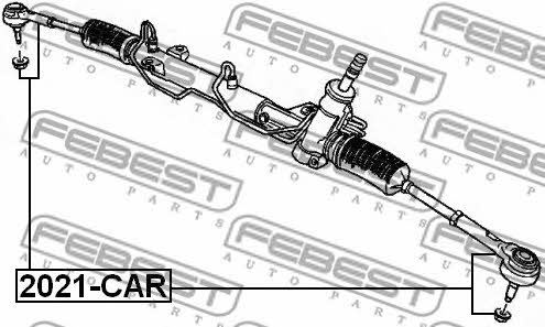 Febest Tie rod end outer – price 70 PLN