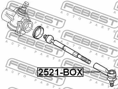 Tie rod end Febest 2521-BOX