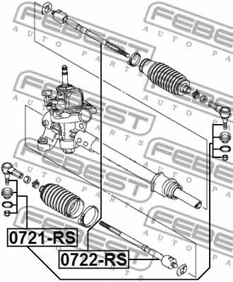 Febest Tie rod end – price [object Object] PLN