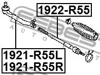 Febest Tie rod end right – price 68 PLN