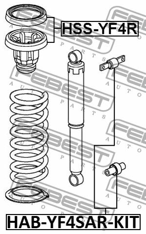 Febest Rear shock absorber support – price