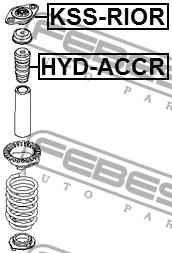 Rear shock absorber support Febest KSS-RIOR