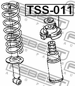 Rear shock absorber support Febest TSS-011