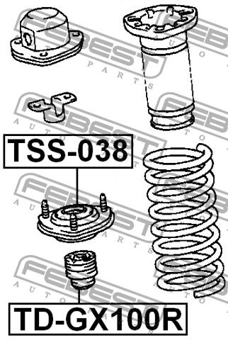 Rear shock absorber support Febest TSS-038