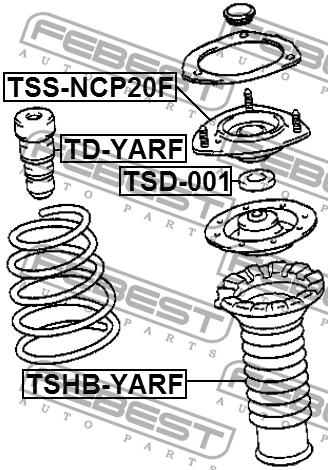 Febest Strut bearing with bearing kit – price 105 PLN