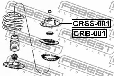 Front Shock Absorber Support Febest CRSS-001
