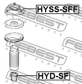 Febest Strut bearing with bearing kit – price 126 PLN