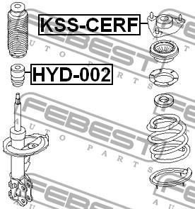 Febest Front Shock Absorber Support – price 93 PLN