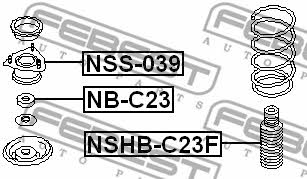 Front Shock Absorber Support Febest NSS-039