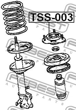 Febest Strut bearing with bearing kit – price 115 PLN