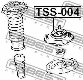 Febest Strut bearing with bearing kit – price 135 PLN
