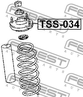 Febest Front Shock Absorber Support – price 100 PLN