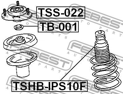 Febest Front Shock Absorber Support – price 99 PLN