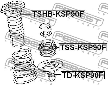 Febest Front Shock Absorber Support – price 108 PLN