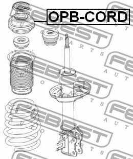 Front shock absorber support, set Febest OPB-CORD