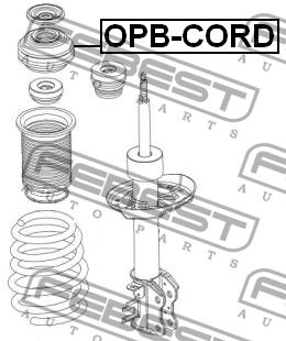 Febest Front shock absorber support, set – price 119 PLN
