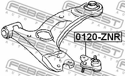 Ball joint Febest 0120-ZNR