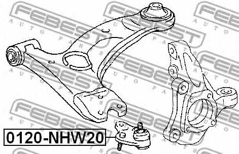 Febest Ball joint – price 64 PLN