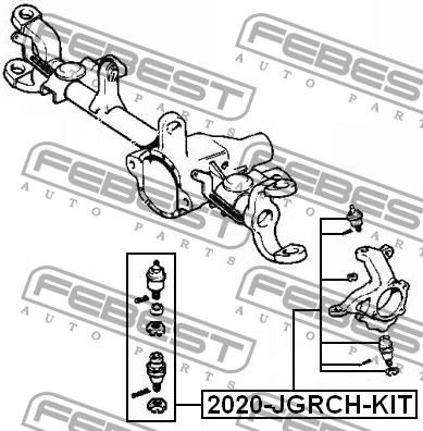 Ball joint Febest 2020-JGRCH-KIT