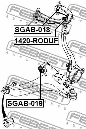 Ball joint Febest 1420-RODUF