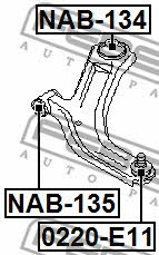 Ball joint Febest 0220-E11