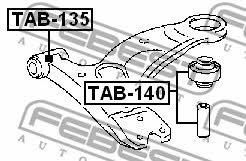 Febest Front lower control arm front bushing – price [object Object] PLN