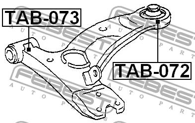 Febest Front lower control arm front bushing – price 22 PLN