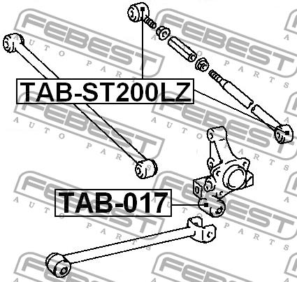 Febest Silent block rear cross link – price [object Object] PLN